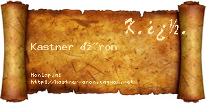 Kastner Áron névjegykártya